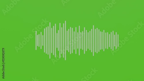 Animation of smartphone with voice messages. Audio waves recording on cell phone. Voice message recording icon Phone recording sound and speech.