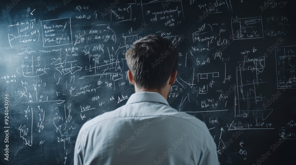 The Scientist and Blackboard The Scientist and Blackboard
