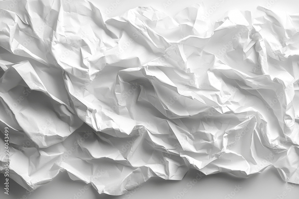 White crumpled paper texture background, white color, white tone, high resolution, high quality, high detail, high sharpness, hyper realism White crumpled paper texture background, white color, white tone, high resolution, high quality, high detail, high sharpness, hyper realism