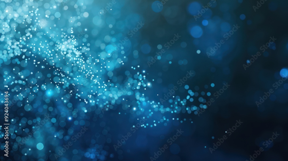 Obraz premium Abstract Blue Bokeh Background