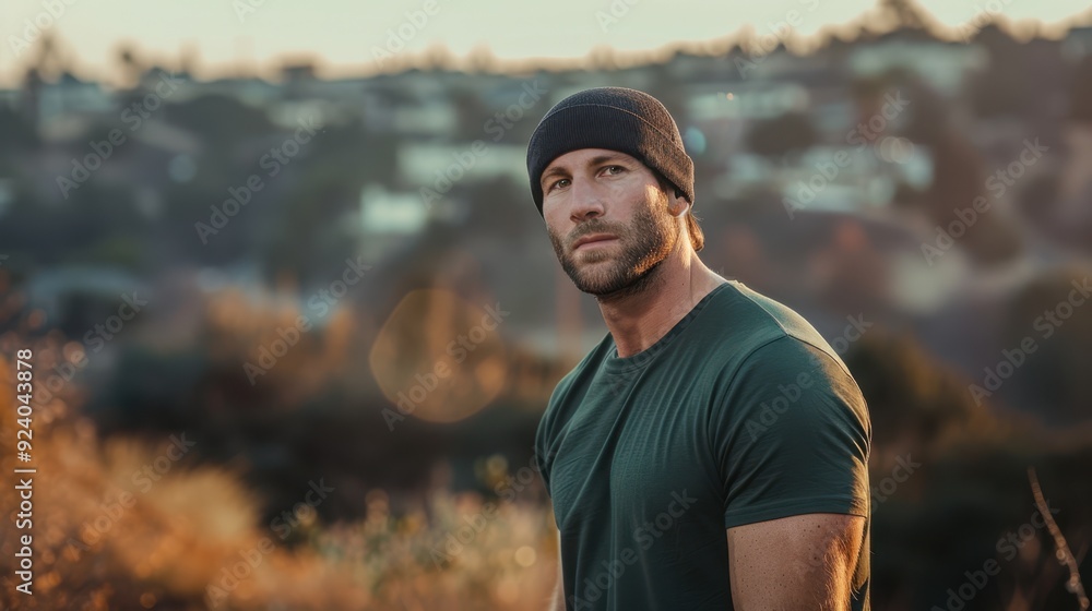 The man in a beanie The man in a beanie