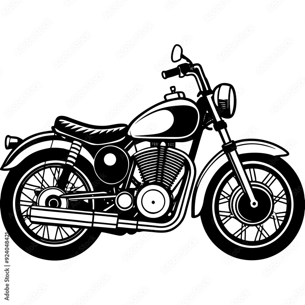 Fototapeta premium motorcycle isolated on white background