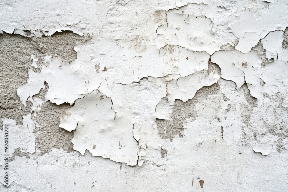 Obraz premium White concrete wall as background , ai