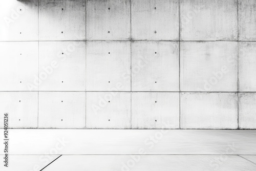 White concrete wall as background , ai