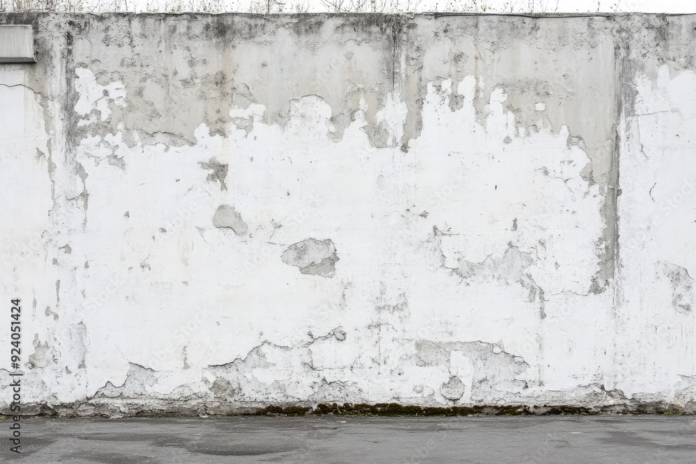 Obraz premium White concrete wall as background , ai