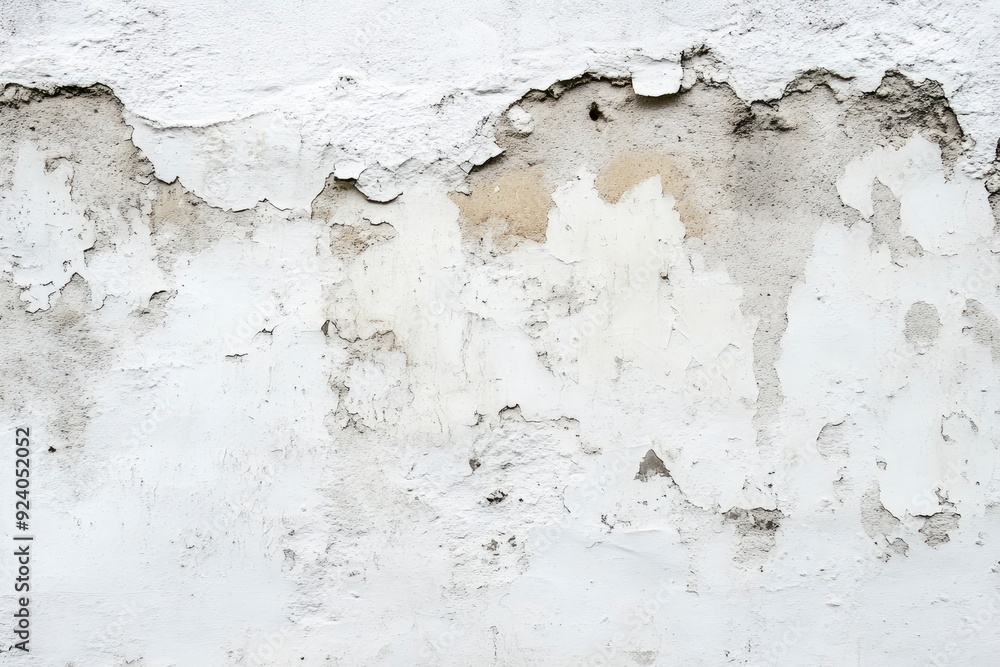 Obraz premium White concrete wall as background , ai