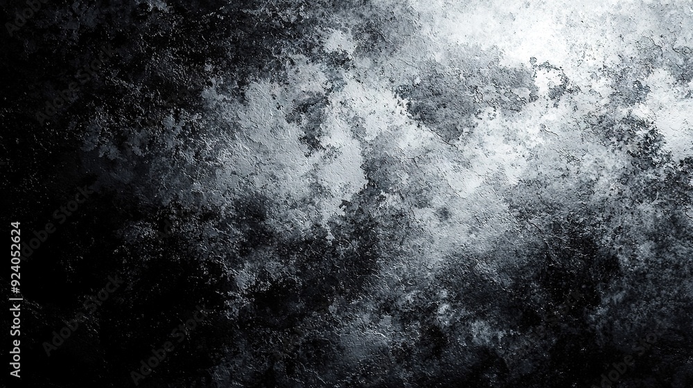 A black and white grunge background adorned with numerous small white dots atop the texture A black and white grunge background adorned with numerous small white dots atop the texture