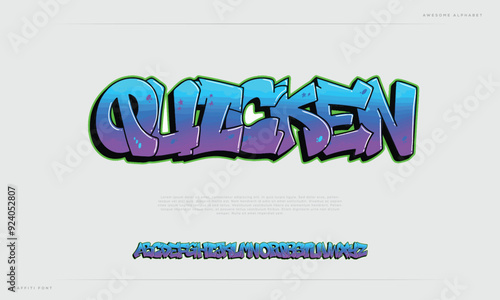 Modern Abstract t Art Graffiti Style Vector Illustration