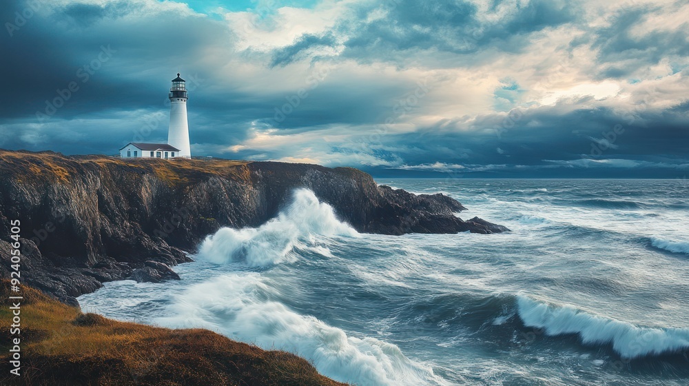 Lighthouse on a Rocky Coast Lighthouse on a Rocky Coast