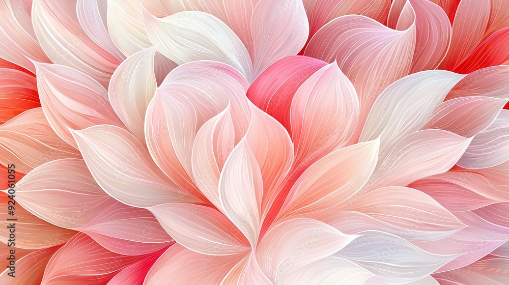 A close-up of a pink and white flower with numerous petals in the center A close-up of a pink and white flower with numerous petals in the center