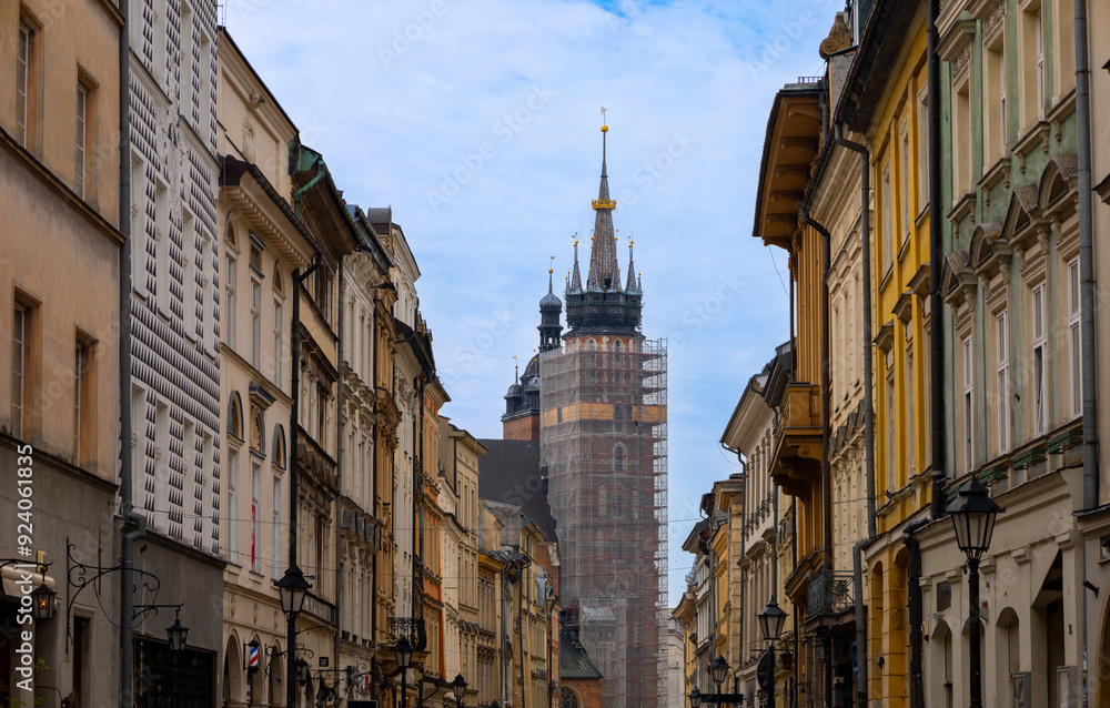 Fototapeta premium Poland, Europe, 2 August 2024: Churches, historical buildings