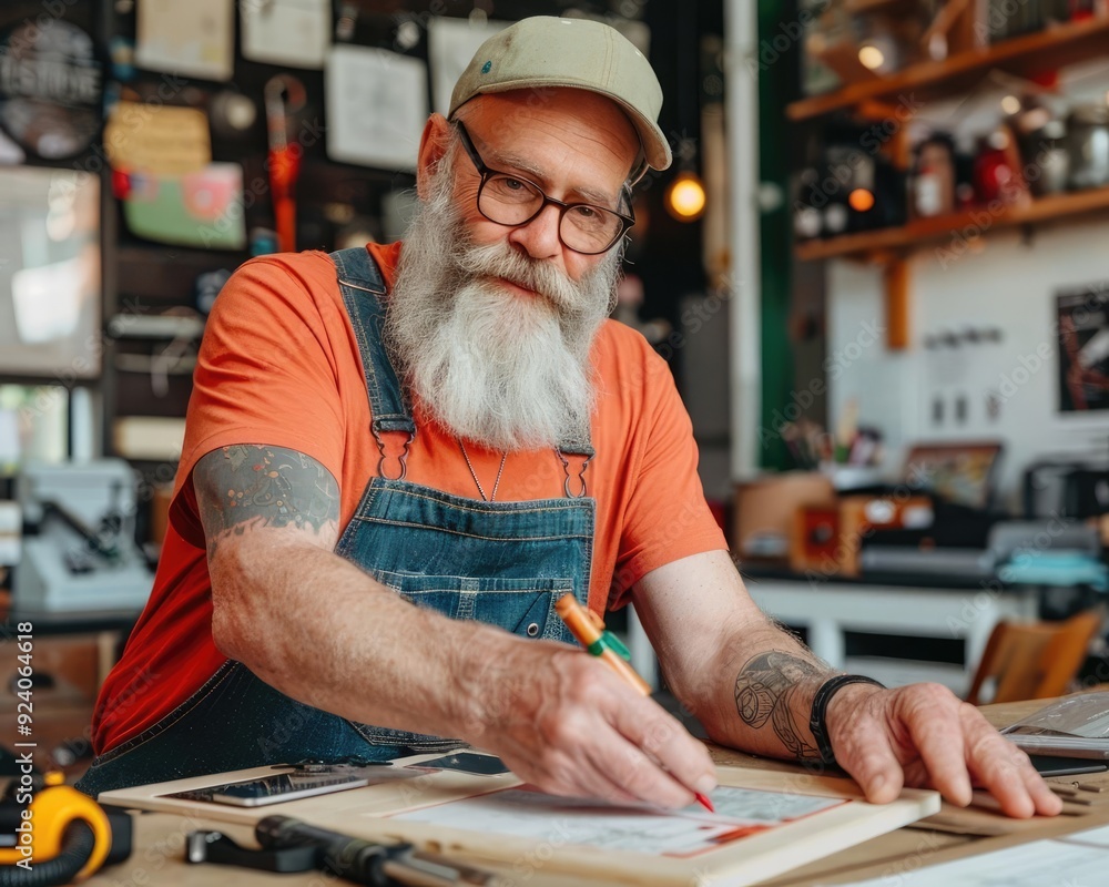 An inventor in a workshop, tinkering with gadgets and prototypes, letting creativity and improvisation guide the path to innovation