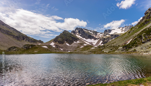 Lake and mountains