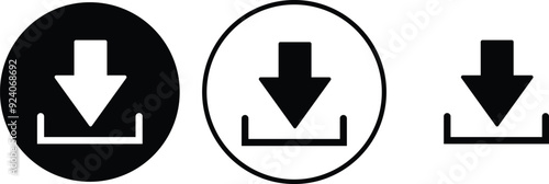 Download icons set. Black line and flat vector collection isolated on transparent background. Contains such icon as Website, Mobile, File, Folder, Cloud and more. Expanded Stroke. upload logo or mark