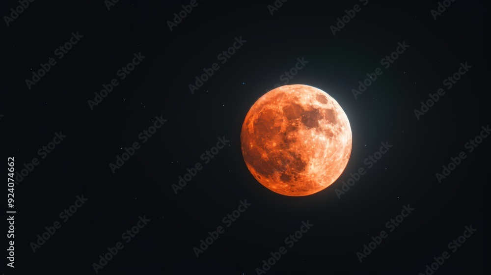 Blood moon eclipse captured in the night sky stunning celestial phenomenon Blood moon eclipse captured in the night sky stunning celestial phenomenon