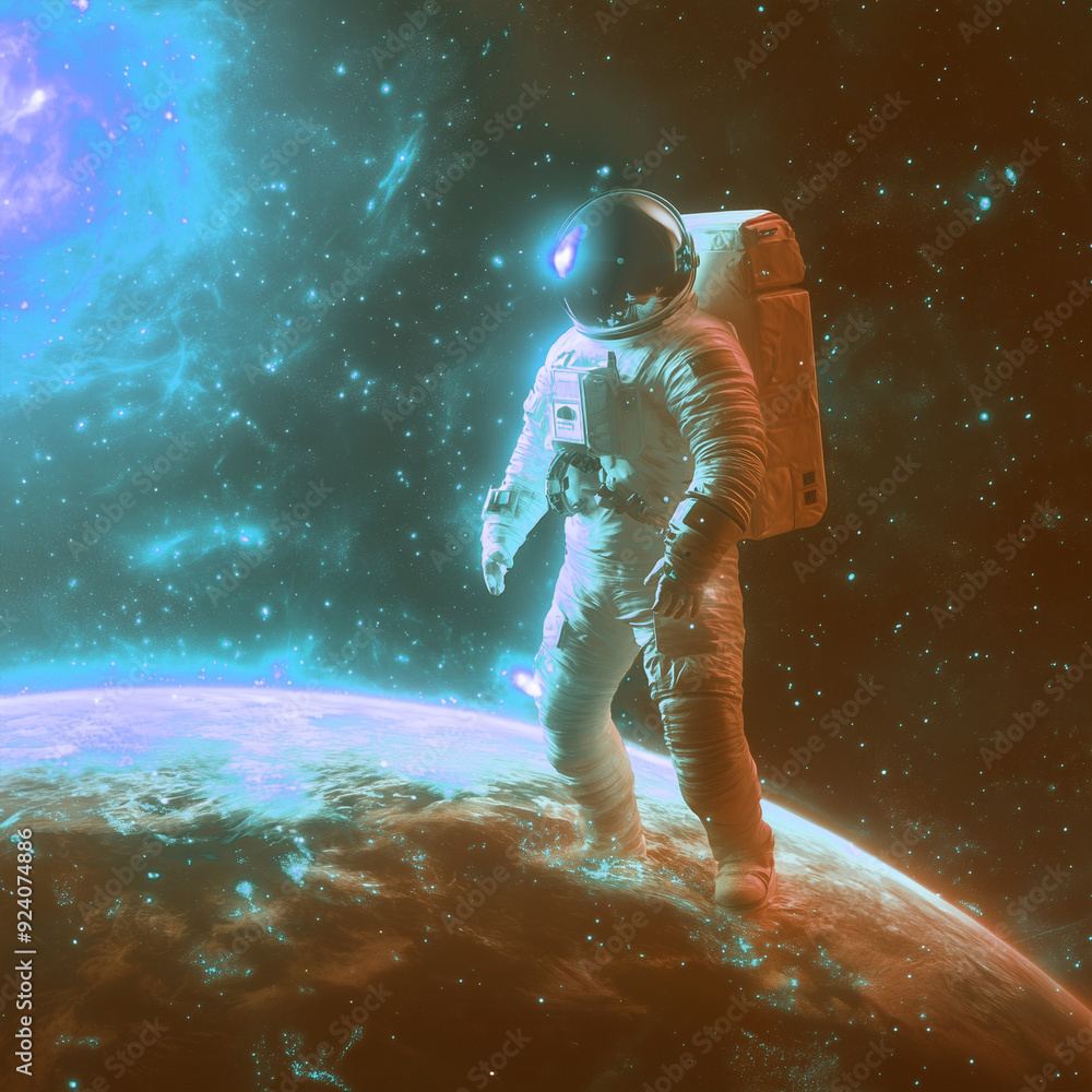 Fototapeta premium astronaut in space