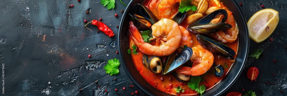 Seafood Chahan featuring Shrimp, Mussels, and Squid Seafood Chahan featuring Shrimp, Mussels, and Squid