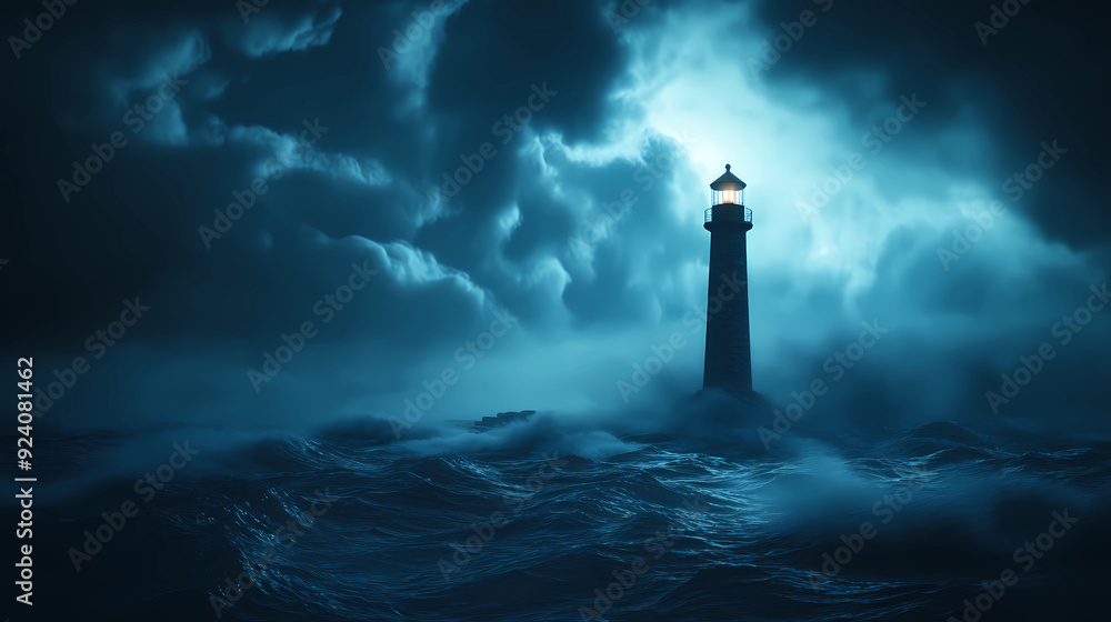 Beacon in the Storm: The Lighthouse Against the Night Beacon in the Storm: The Lighthouse Against the Night
