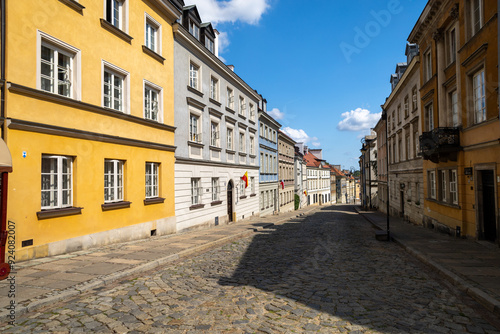 Warsaw, Poland, Europe, 5 August 2024: Churches, historical buildings and streets