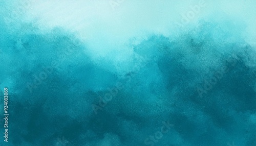 Wallpaper Mural Abstract watercolor paint background by teal color blue and green background Torontodigital.ca