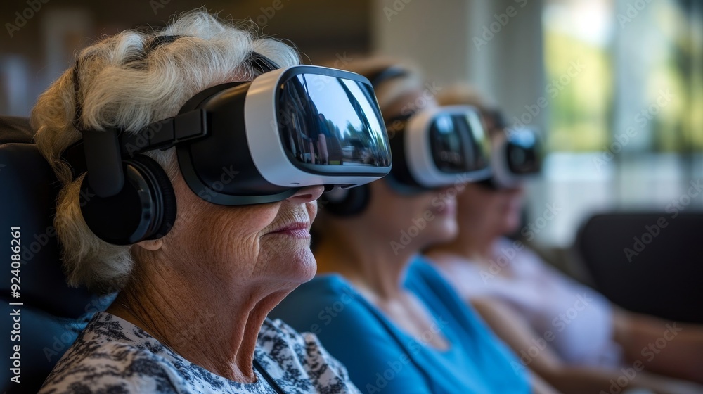 Virtual Reality Occupational Therapy: Patients using VR for occupational therapy exercises. Virtual Reality Occupational Therapy: Patients using VR for occupational therapy exercises.