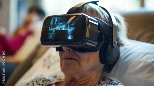 Virtual Reality Phobia Desensitization: VR programs helping patients desensitize to their phobias. photo