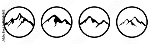mountain badge template