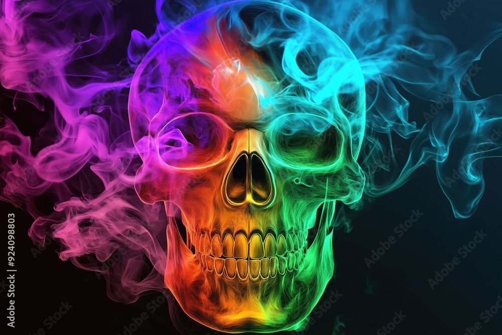 Psychedelic Skull with Smoke Psychedelic Skull with Smoke