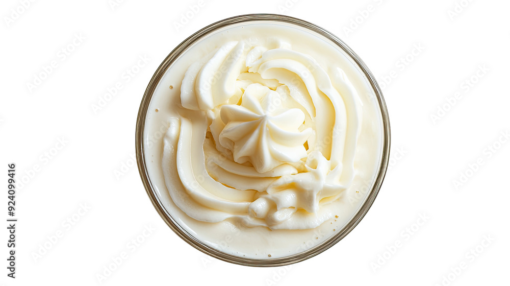 vanilla milkshake top view transparent background vanilla milkshake top view transparent background