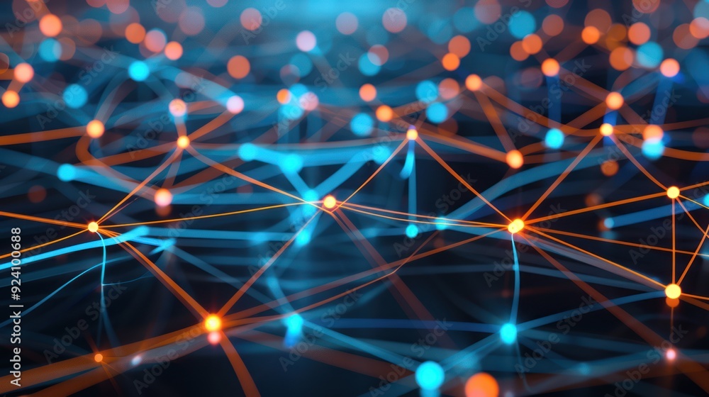 Abstract Network Visualization with Glowing Lines Abstract Network Visualization with Glowing Lines