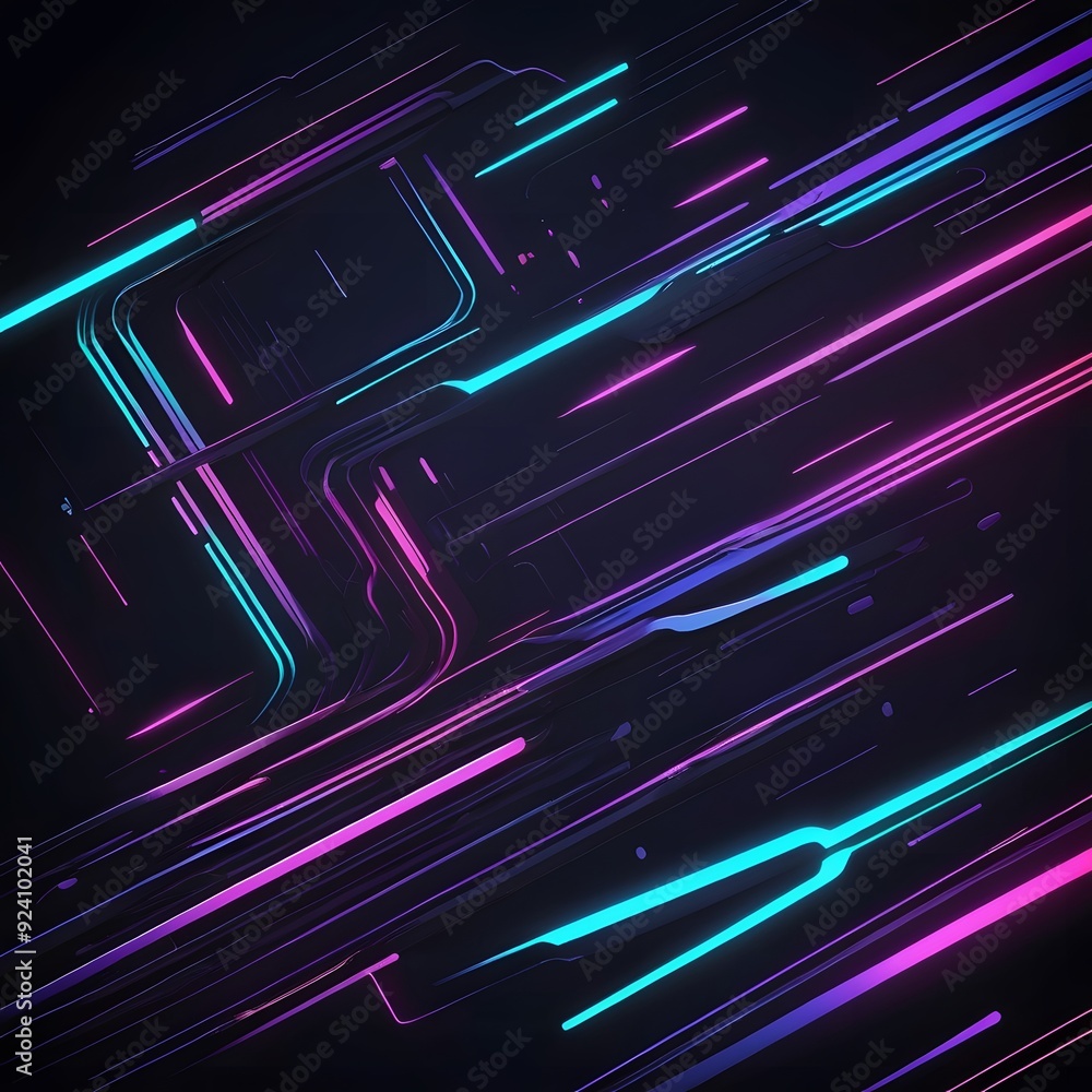 Gradient attractive neon line technology background abstract Gradient attractive neon line technology background abstract