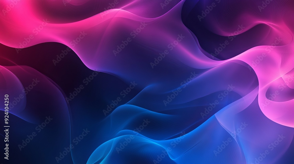 Fototapeta premium A sophisticated dark pink and blue vector texture with a smart blurred effect. This colorful, gradient abstract illustration serves as an elegant background for websites.