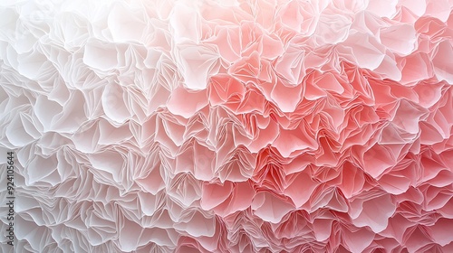  Pink and white wall with paper covering it