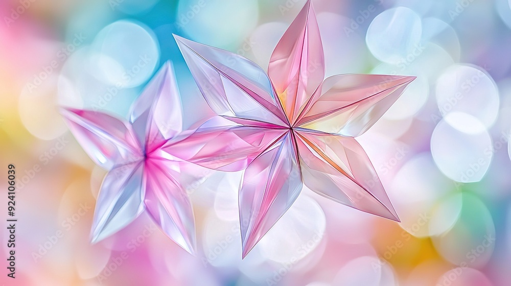 a star-shaped object on a blurred background with a bright light boke a star-shaped object on a blurred background with a bright light boke