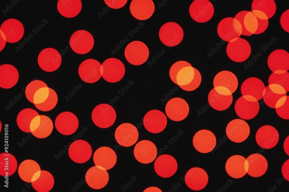 Red bokeh of lights on black background Red bokeh of lights on black background