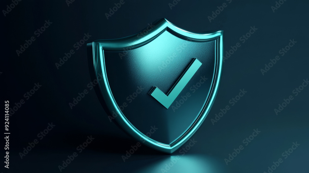 a detailed description for a shield icon featuring a checkmark in the middle, symbolizing protection a detailed description for a shield icon featuring a checkmark in the middle, symbolizing protection