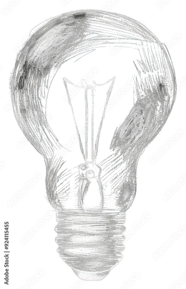 Fototapeta premium PNG Simple light bulb icon lightbulb smoke pipe.