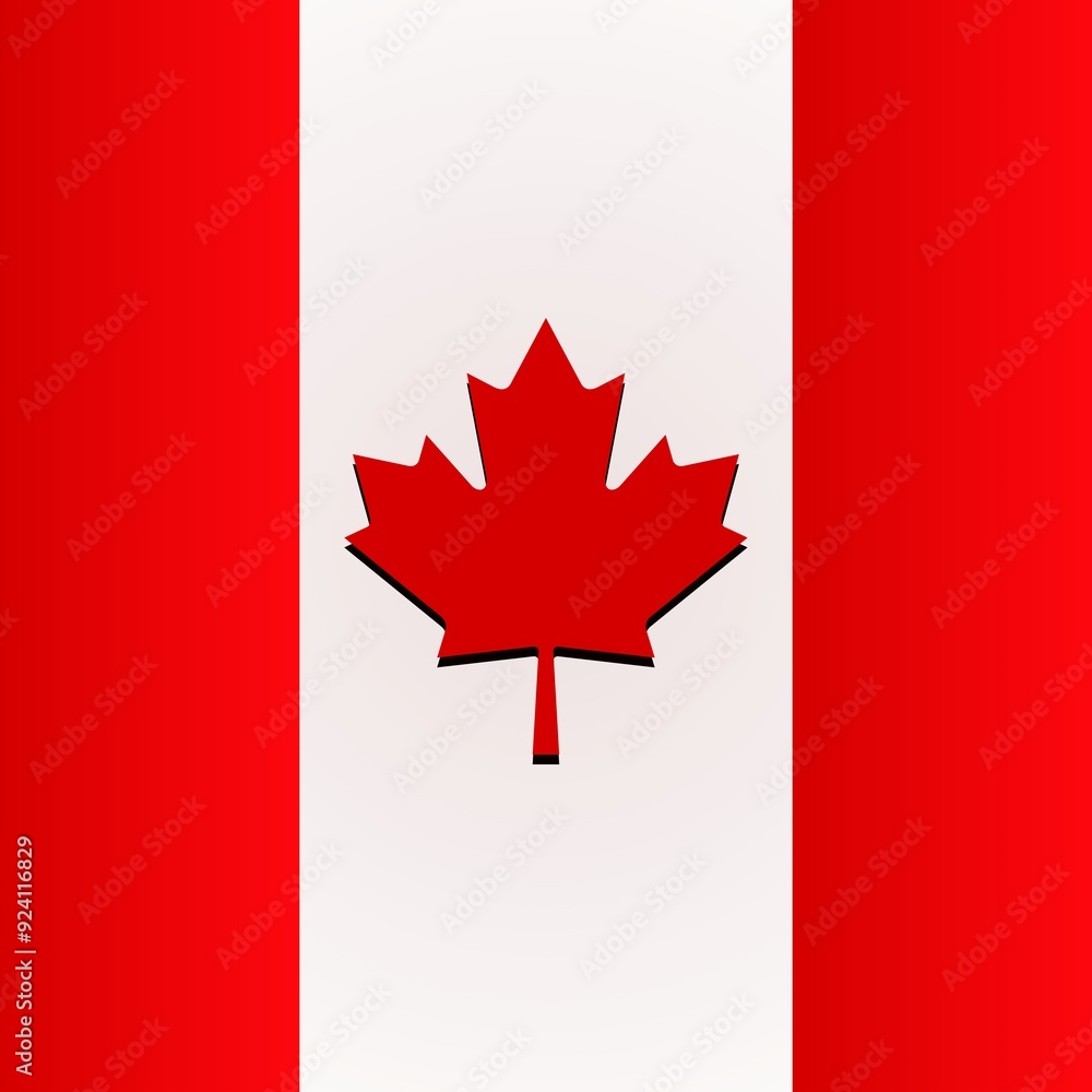 3D flag of Canada with strong gradient color | Canada 3D flag | Canada Multi flag | vector of canada flag 3D flag of Canada with strong gradient color | Canada 3D flag | Canada Multi flag | vector of canada flag