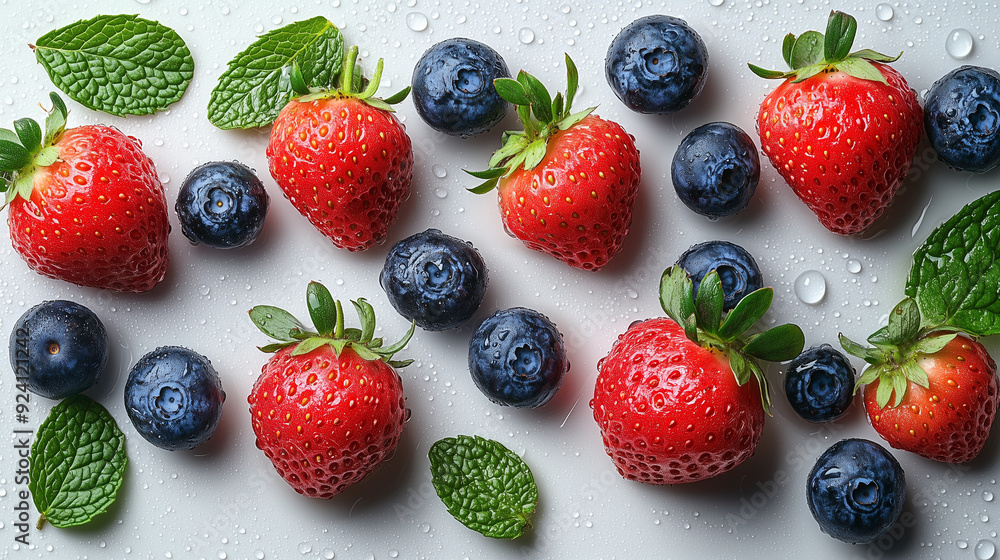Un choix de fruit pour un dessert gourmand. Un choix de fruit pour un dessert gourmand.