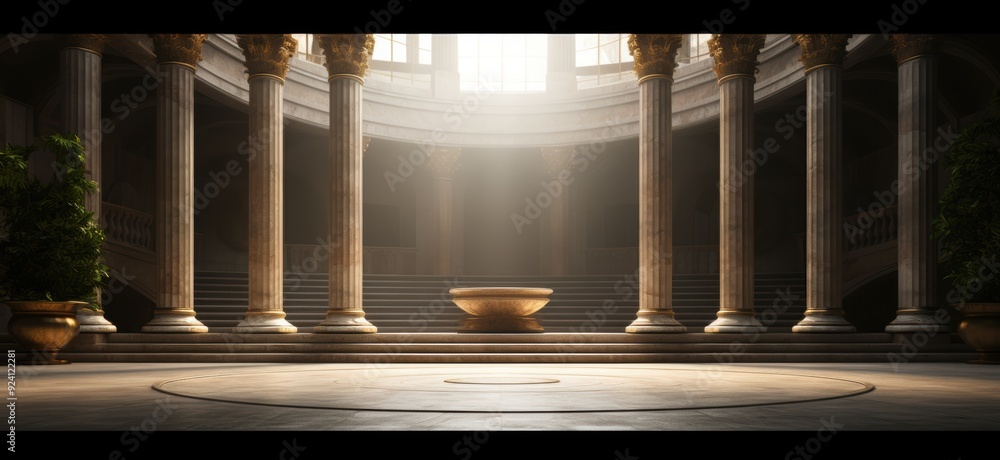Podium Ancient Rome Background podium column 3d roman luxury greek white ancient display ...
