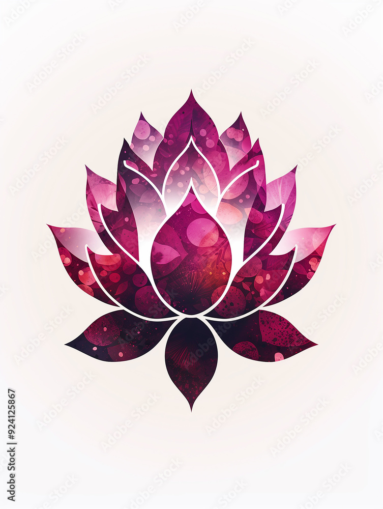A delicate pink lotus flower on white background. A symbol of purity and rebirth. A delicate pink lotus flower on white background. A symbol of purity and rebirth.
