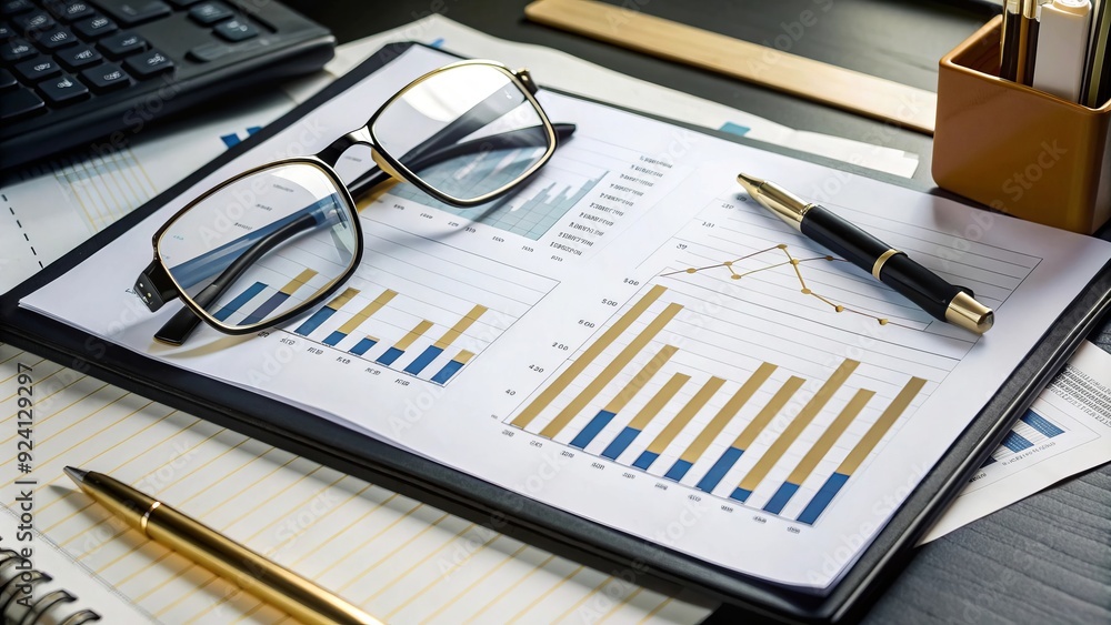 Analyst workstation with reports and graphs Analyst workstation with reports and graphs