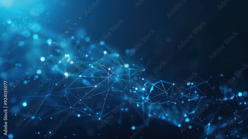 Abstract Blue Network Background Abstract Blue Network Background
