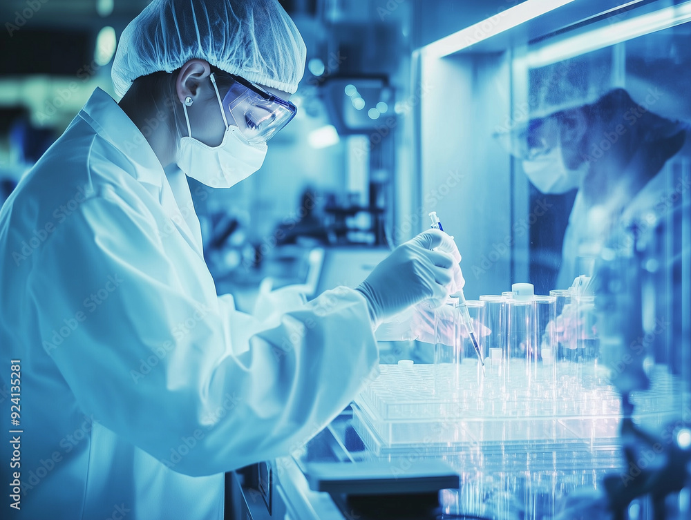 scientists developing nanoparticles for targeted drug delivery in a nanomedicine research lab scientists developing nanoparticles for targeted drug delivery in a nanomedicine research lab