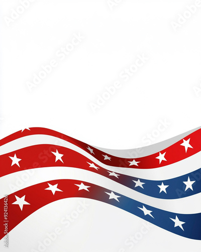 Patriotic fourth of july background with copy space