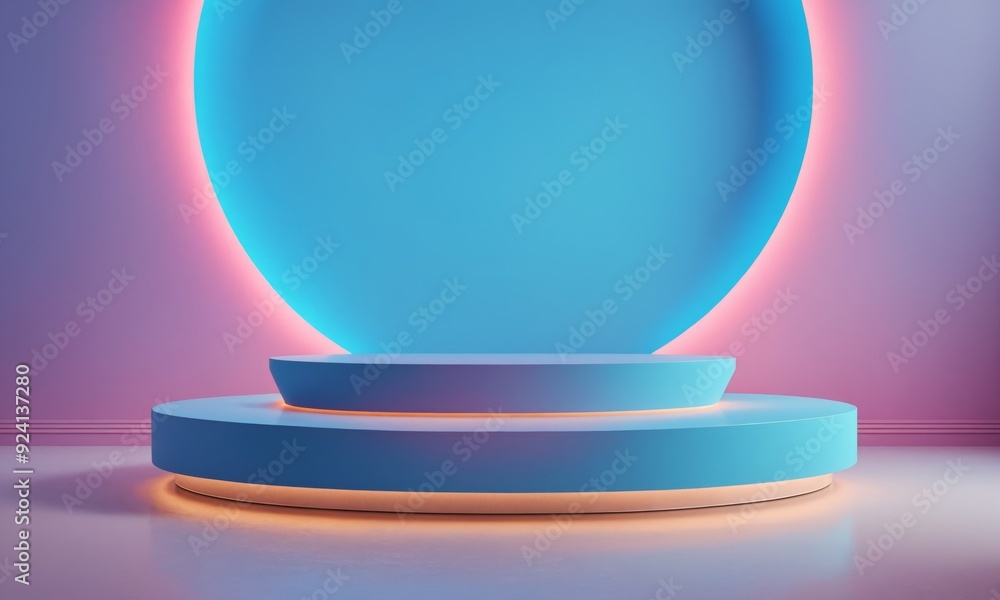 Cutting-edge cylinder podium in blue and pink pastel colors for product launches, fashion runways, tech demonstrations, art installations, and brand activations in sleek minimalist environments. Cutting-edge cylinder podium in blue and pink pastel colors for product launches, fashion runways, tech demonstrations, art installations, and brand activations in sleek minimalist environments.