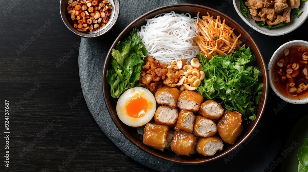 Bun Thit Nuong - Traditional Vietnamese food Bun Thit Nuong - Traditional Vietnamese food