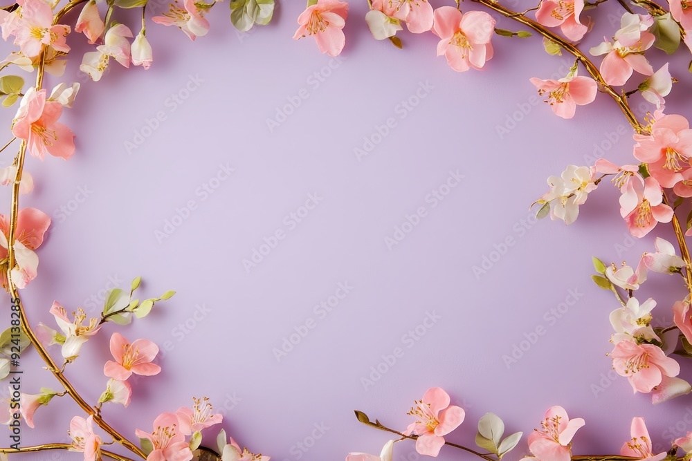 Elegant floral border with vibrant flowers lush greenery on light background. Ideal for decorative designs wedding invitations or romantic designs valentines day, mother's day, women's day Elegant floral border with vibrant flowers lush greenery on light background. Ideal for decorative designs wedding invitations or romantic designs valentines day, mother's day, women's day