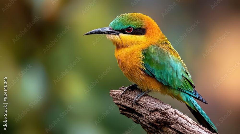 Obraz premium Bird watching tours, vibrant avian species, natural observation, serene environments