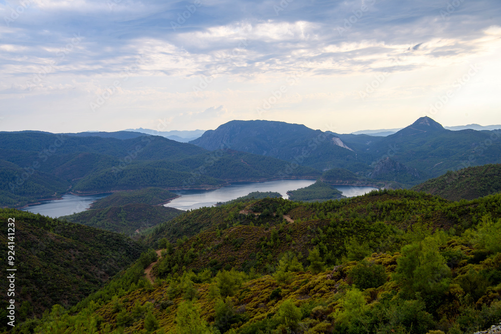 Landscape photo with amazing green hills and remote lakes, Turkey wilderness Landscape photo with amazing green hills and remote lakes, Turkey wilderness